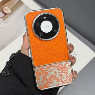 适用华为P90PRO国风双拼云龙纹MATE80PROMAX潮款全包防摔PC保护套