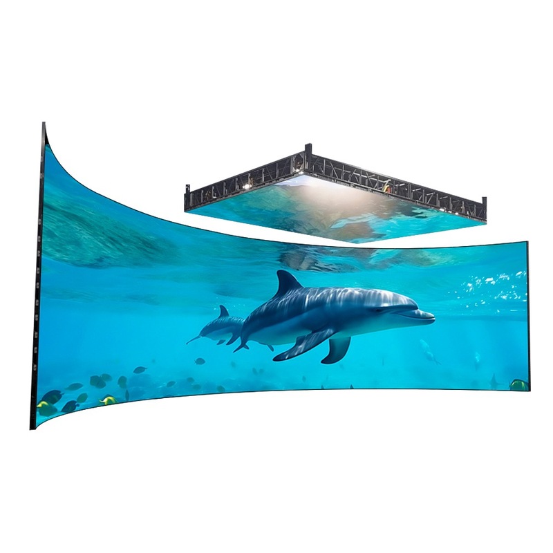 没入型 LED ディスプレイ バー KTV フルカラー屋内ホログラフィック裸眼 3D スタジオ背景壁スクリーン|undefined