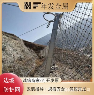 Active Slope Protection Net Sns Flexible Wire Rope Net Mountain Landslide Mountain Anti-Falling Rock Safety Net