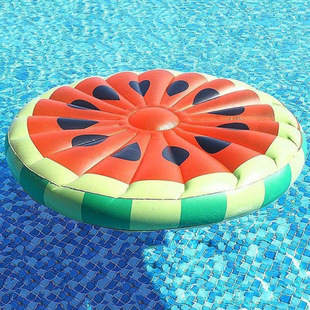 Water Inflatable Watermelon Pineapple Floating Swimming Ring High-Looking Floating Bed Vacation Floating Air Cushion Water Photo Taking and Others
