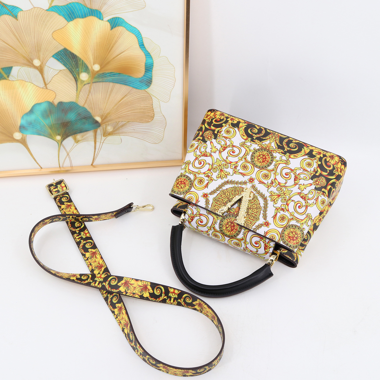 Dámská kabelka, přenosná crossbody taška s potiskem, vysoce kvalitní dámská kabelka_voghion.com