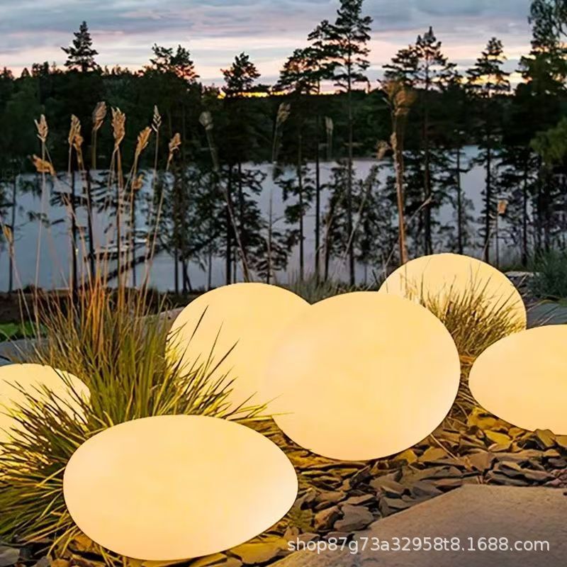 Internet-Famous Outdoor Waterproof Solar-Powered Sensor Stone Lamp for Garden Landscape Decoration