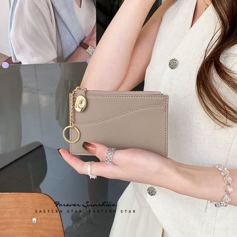 凹凸金物 ~ 新品INSミニレディースINS純色カードケースシンプルファッション財布レディース学生ウォレット