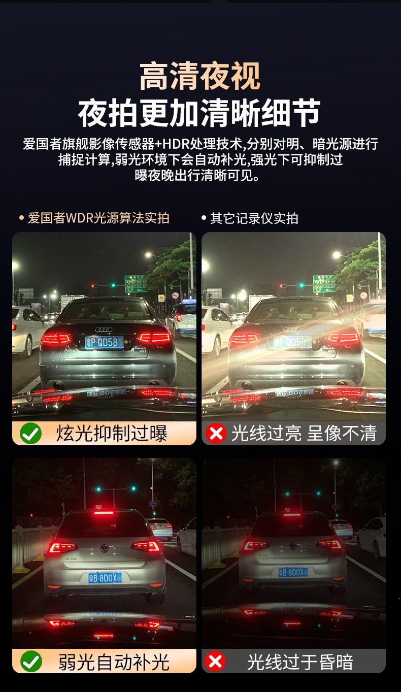 26-Year-Old Patriot Brand Flagship Streaming Media Full-Screen 4K Voice-Controlled App Touch-Screen Reversing Image Dash Cam