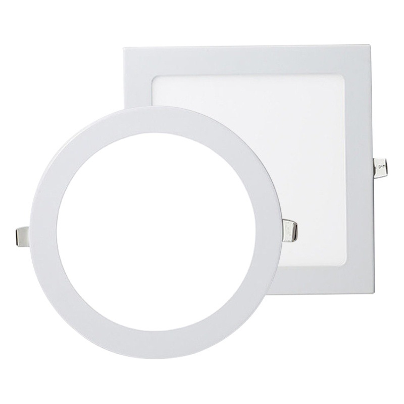 Ingeniería led downlight incrustada luz de techo de aluminio ultrafino material iluminación redonda centro comercial supermercado panel Luz