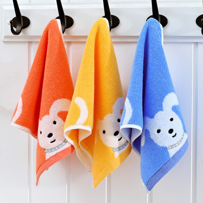 小狗童巾 儿童毛巾无捻卡通绣花儿童擦手洗脸巾柔软吸水小毛巾|ms