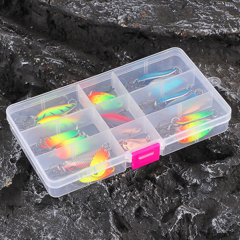 Weihe Luya lentejuelas de metal colorido 31 piezas traje de cebo de imitación hoja de hierro Luya falso cebo traje de pesca transfronteriza