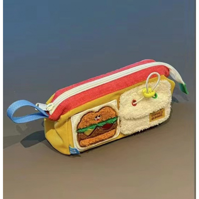 Bolsa de bolígrafo de temporada escolar, bolsa de almacenamiento de papelería multifuncional de gran capacidad, bolsa de dolor de alto valor facial