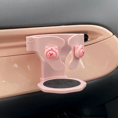 Car Cup Holder Mount Car cup holder/beverage holder - cat-ear-ruby-water-cup-holder-pink