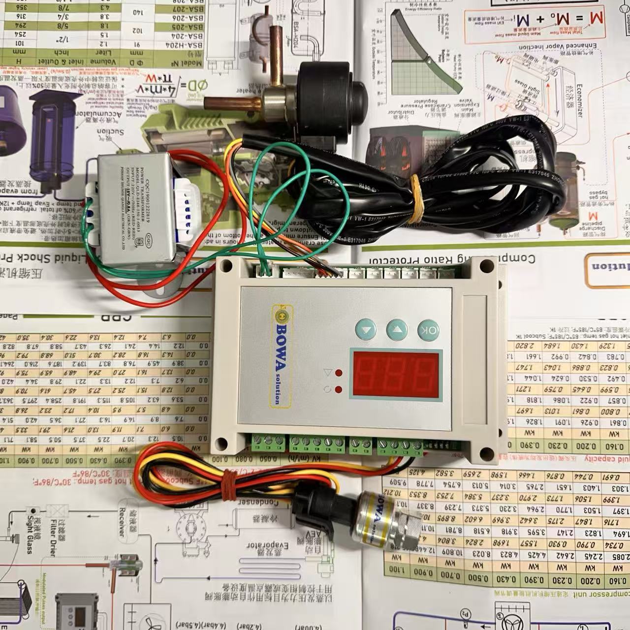 0.23m3/h智能冷凝压力调节阀据工况减小换热面积实现目标制热温度