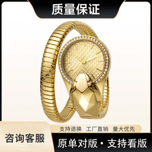 JC  灵蛇石英手表单圈个性金色欧美气质百搭女士腕表 JC1L067M002