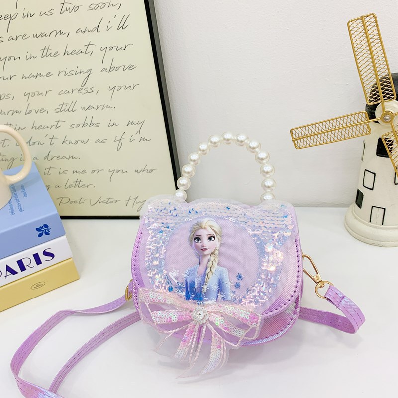 2025 caricatura Aisha niños sequinado bolso de hombro niñas lindas bolso de perlas Kulomi bolso de mochila