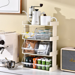 Tea bag storage box, capsule coffee, office, tea room, Japanese water cup rack, bar, storage rack, cup, display rack