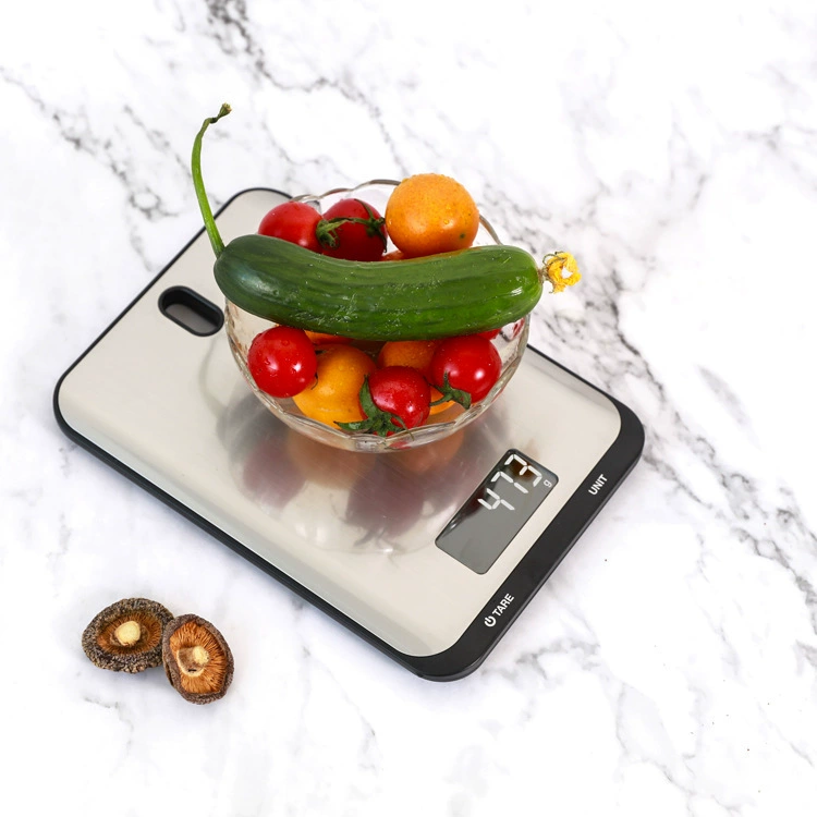 Кухонные весы для выпечки, 10 кг, электронные, из нержавеющей стали, платформенные, точное взвешивание, высокая точность