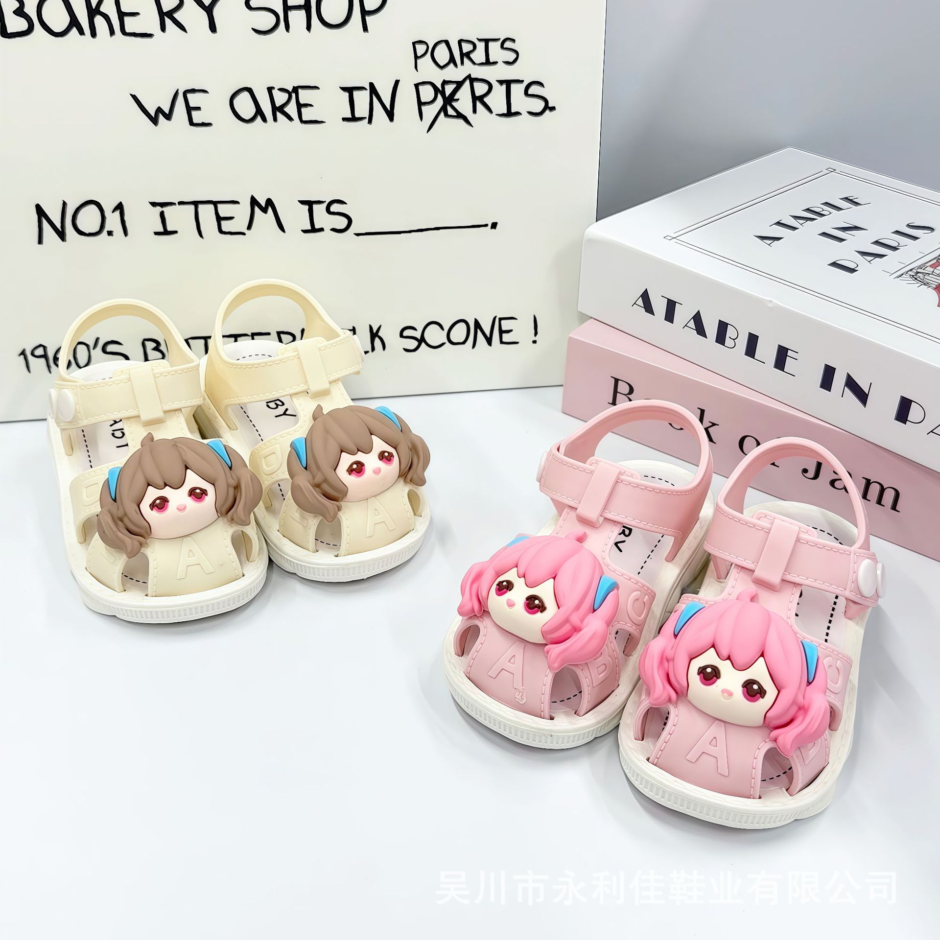 Sandalias de niñas de verano para niños pequeños Baotou bebés sandalias de lazos fábrica directa exportación al por mayor transfronteriza