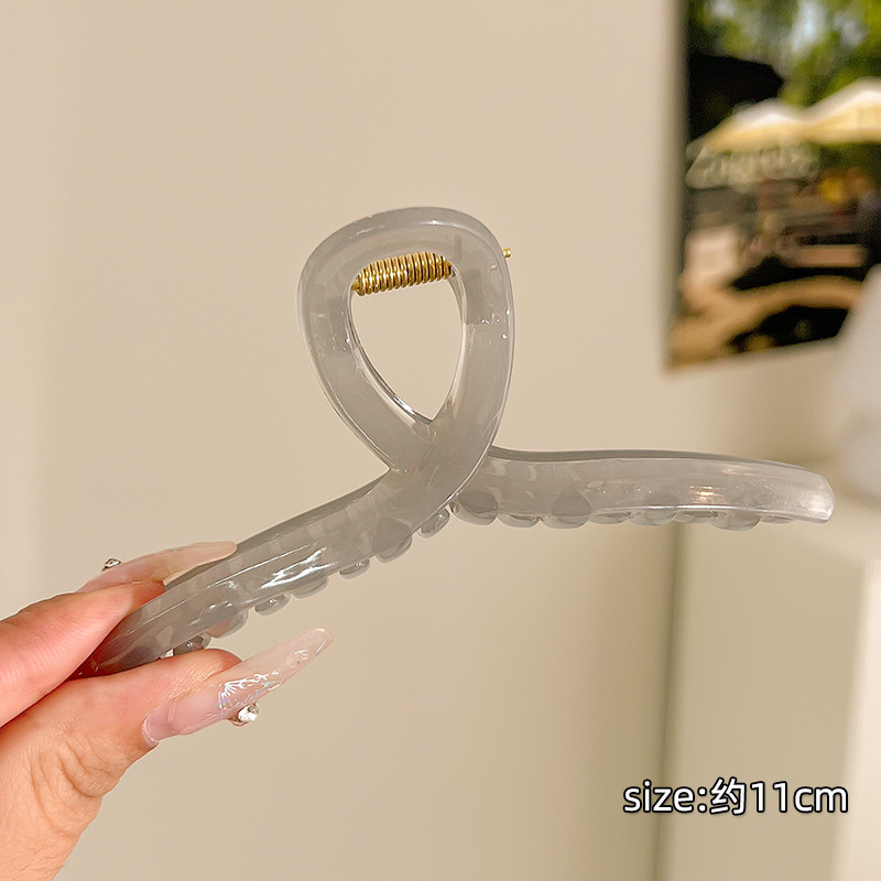 2025 estilo coreano nuevo clip de tiburón grande temperamento elegante pinza para el cabello de alta calidad para mujer