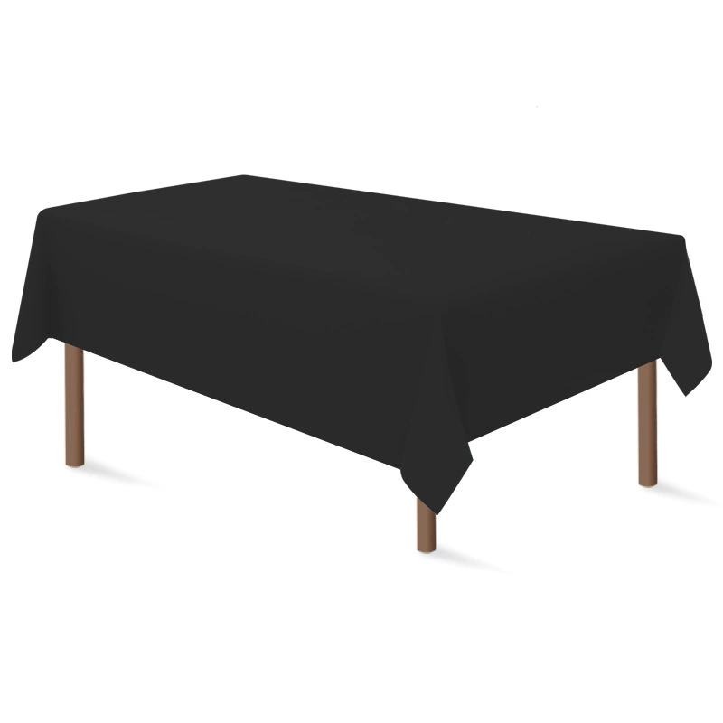 Rectangular disposable party plain tablecloth plastic cloth birthday dessert solid color tablecloth waterproof waterproof table cloth