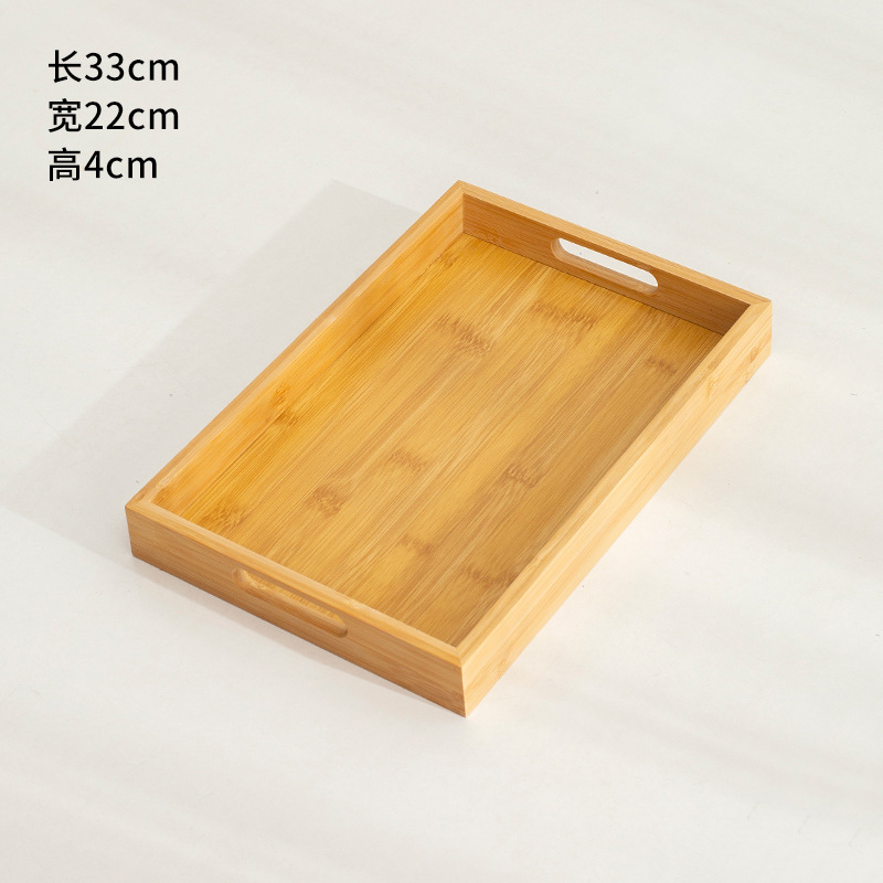 고급 손잡이-33*22*4-대나무 트레이
