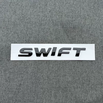 Rear Trunk Logo Sticker, Front Grille – Car logo - standard-swift-gloss-black