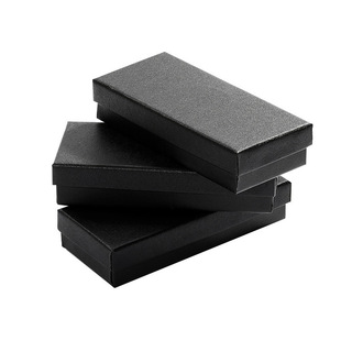 Cross-Border Foreign Trade Rectangular Watch Box with Lid, Jewelry Box, Black Lenny Pattern Watch Packaging Box, Dropshipping