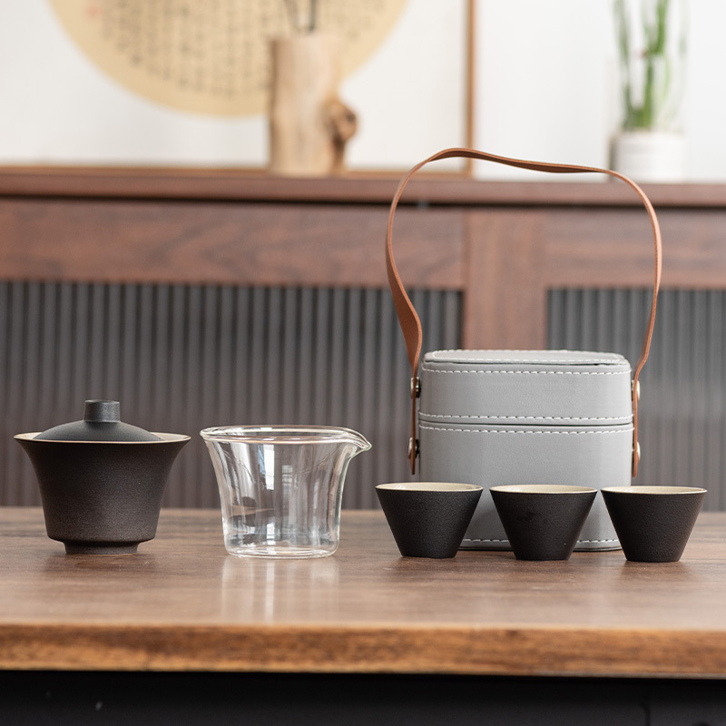 Tea set for traveling