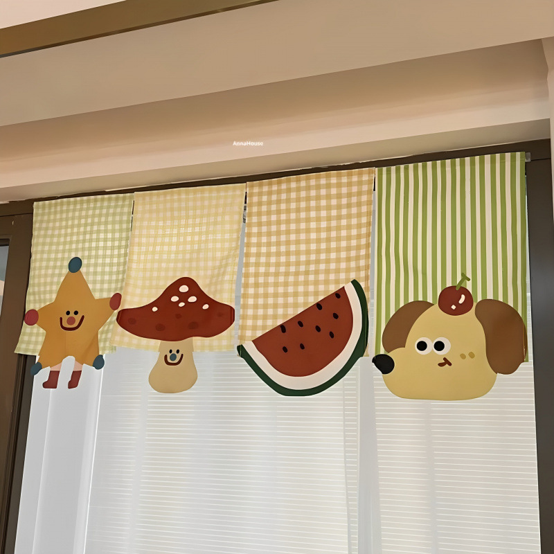 Animal Cartoon Door Curtain Partition Curtain for Bedroom Room Home Use Self-Adhesive Curtain Animal Cartoon Door Curtain Partition Curtain for Bedroom Room Home Use Self-Adhesive Curtain