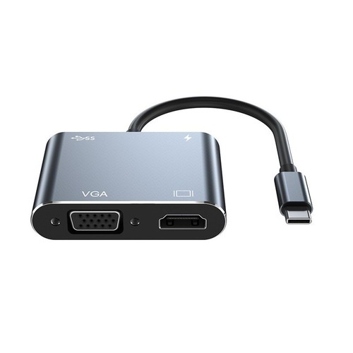 Type-C to HDMI VGA Four-in-One High-Definition Expansion Dock 4-in-1 Computer Adapter Cable Adapter Hub