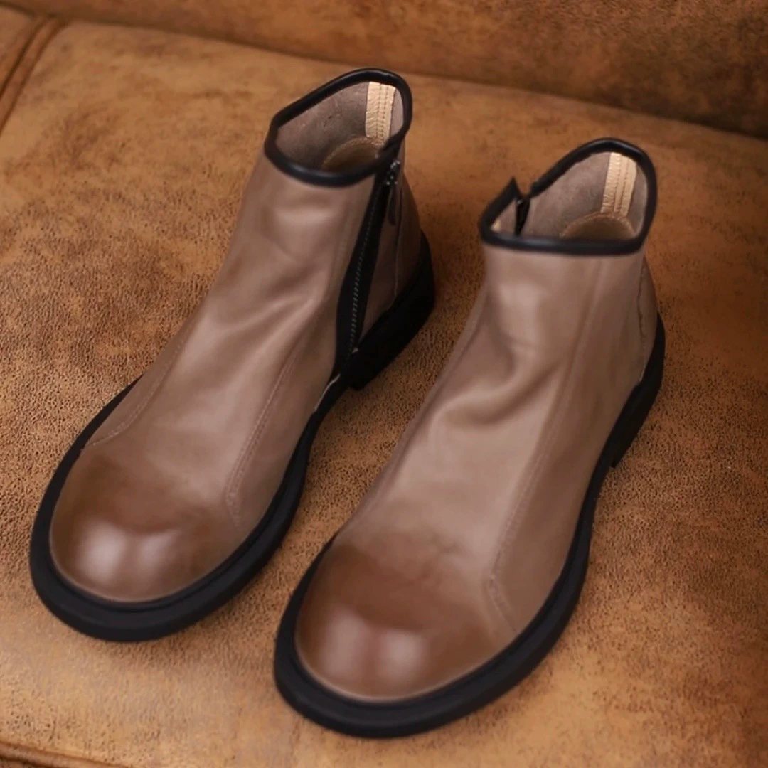 Прямые поставки с фабрики, мужские модные высокие ботинки Martin в британском стиле, высокие кожаные ботинки на флисовой подкладке, повседневная обувь, цельная доставка