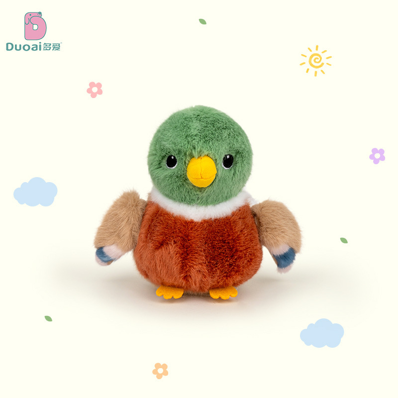 Lindo gorrión loro pequeño pájaro colgante peluche juguete de dibujos animados muñeca bolso colgante muñeca muñeca llavero muñeca muñeca