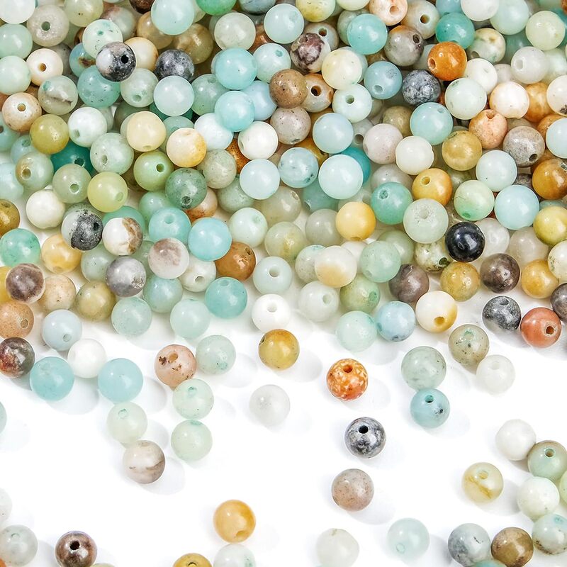 natural amazon stone loose beads natural stone beads diy bracelet bracelet jewelry accessories material beaded wholesale