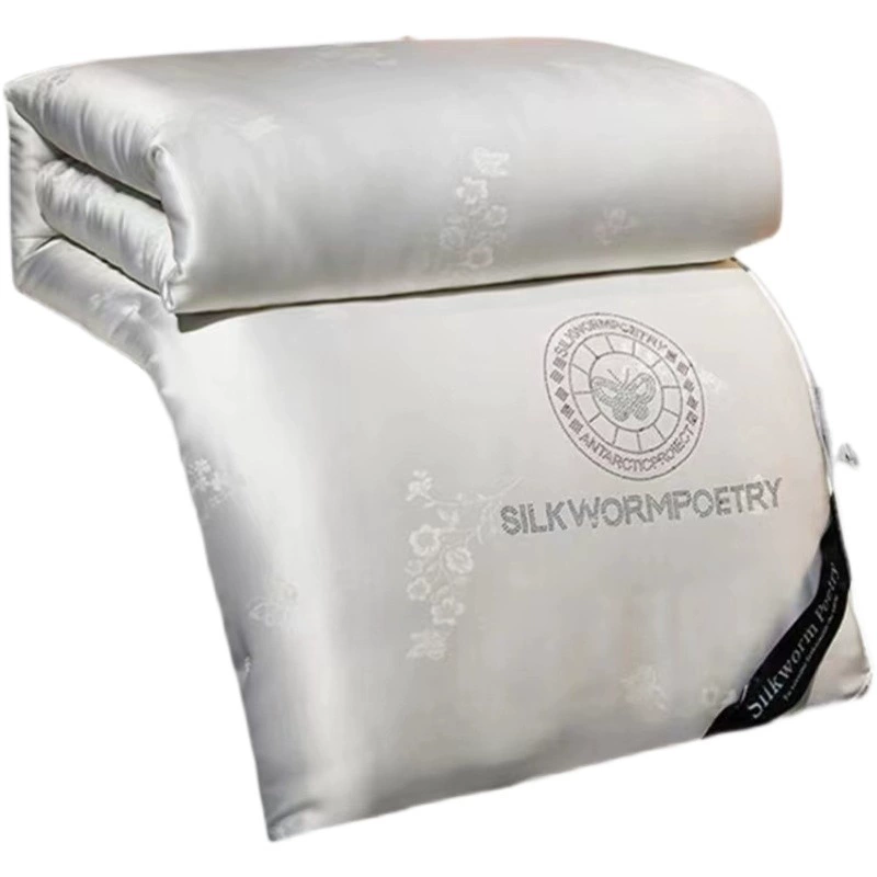 Шёлковое одеяло из жаккардового сатина, одеяло ручной работы из тутового шёлка, летнее охлаждающее одеяло, с наполнителем из шёлка и хлопка, одеяло для весны и осени, одеяло для матери и ребёнка, зимнее одеяло.