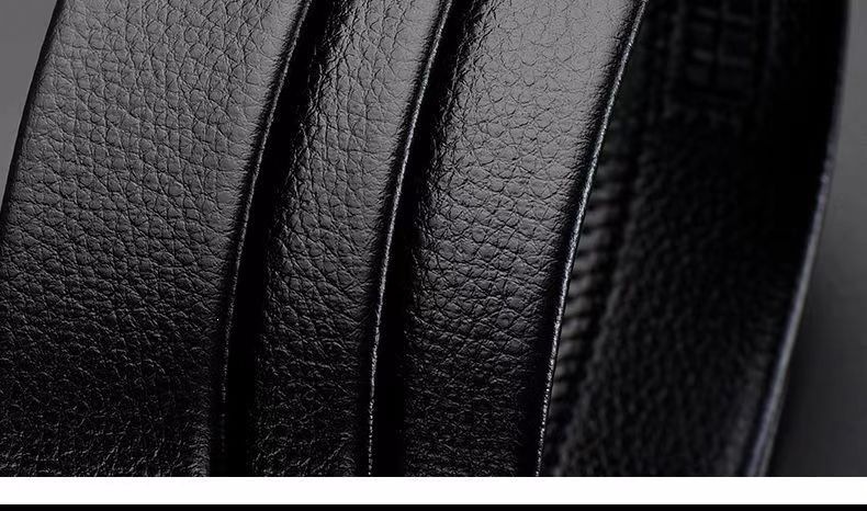 Top Layer Cowhide Men's Belt Trendy Automatic Buckle Waistband Men's Fashion Premium Casual Business Trouser Belt