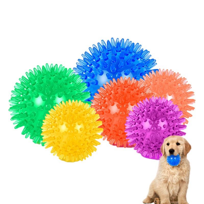 Трансграничный взрывной игрушечный шар с высоким пуля tpr скрипучий звук остроконечный колючий шар плавающий вода стойкий к укусу