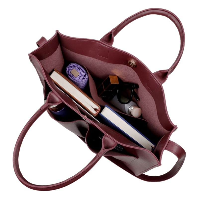 Transfronteriza de Europa y América 2024 primavera nueva gran capacidad de LA PU de color sólido bolso de las mujeres bolso de mano crossbody bolsa