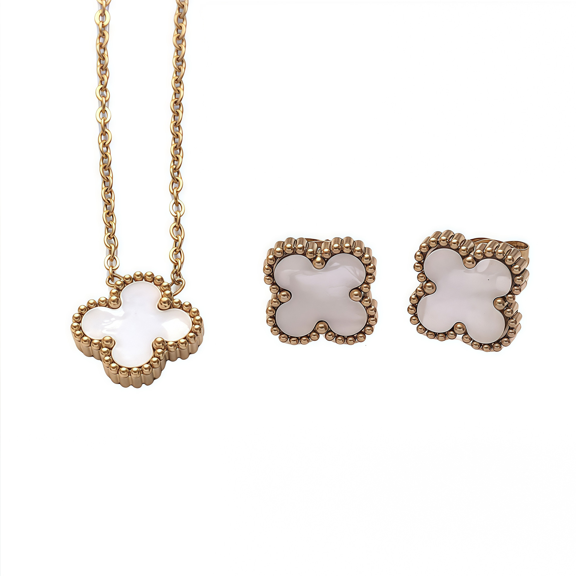 흰색 정장(골드)