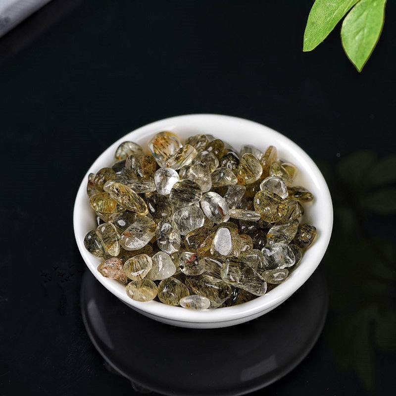 Green hair crystal / 3-5mm 100g