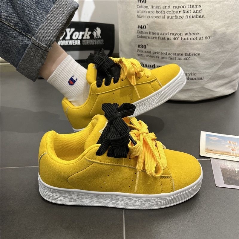 2025 primavera nuevos zapatos de mujer, suela suave, pies no cansados, zapatos de pan, hombres y mujeres chic, parejas, zapatos deportivos y casuales de todo fósforo