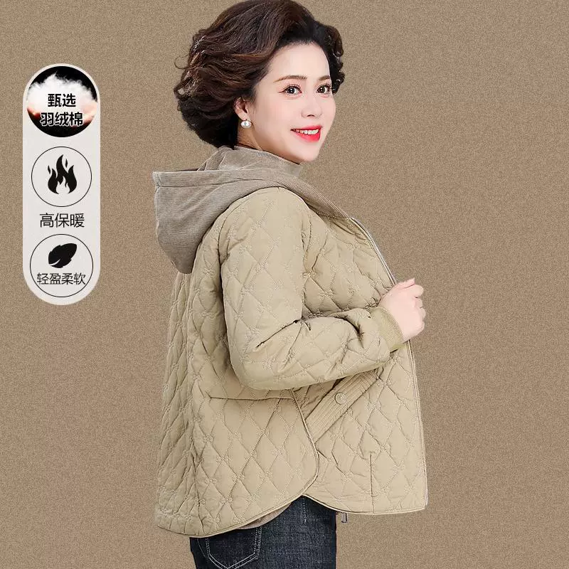 Маленькая мама осенняя и зимняя хлопчатобумажная куртка