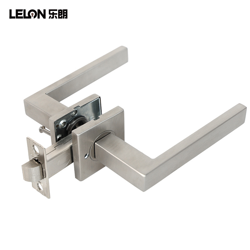 Cerradura de baño de acero inoxidable 304 americana transfronteriza Cerradura de privacidad de baño australiana Cerradura de puerta de pasillo de una sola lengua universal