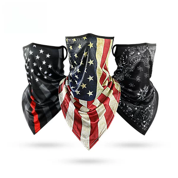 Ice Silk Magic Headscarf Outdoor Riding Fishing Mountaineering Headscarf Hanging Ear Cold Sense Breathable Quick-drying Triangle Towel XTJ30