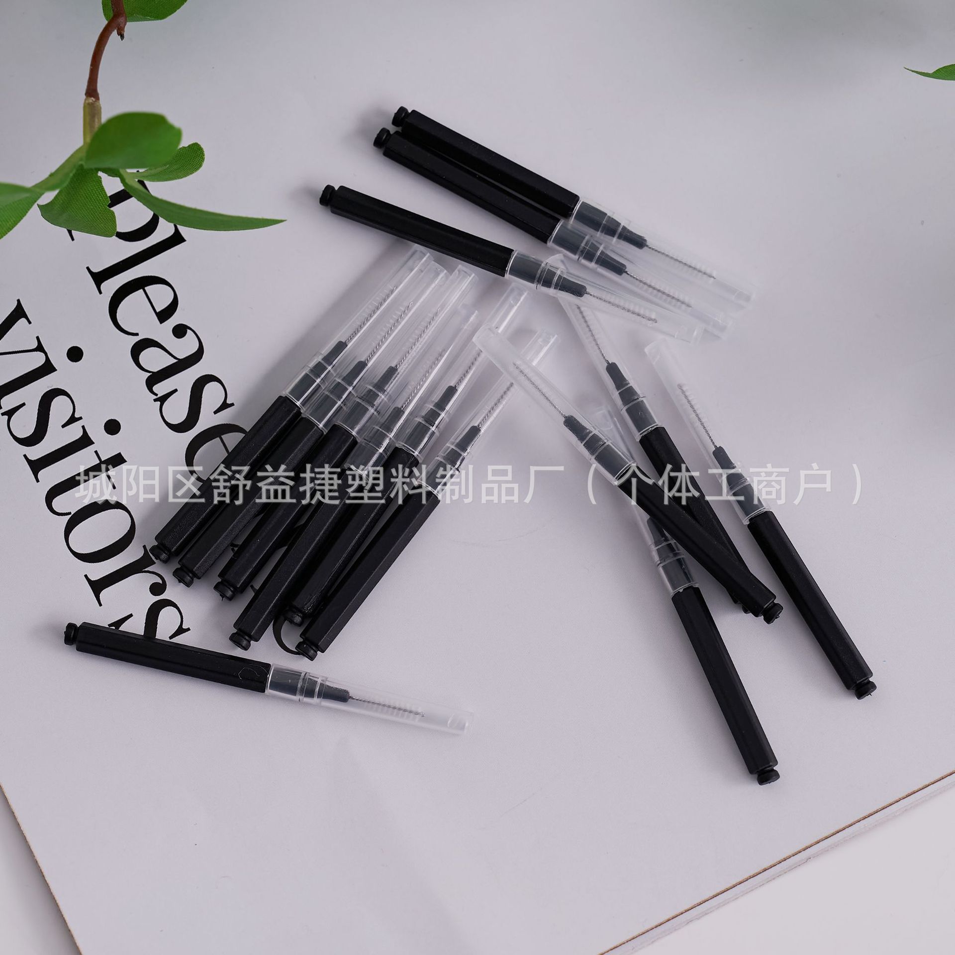 L-Shaped Beauty Brush, Interdental Brush, Portable Disposable Eyelash/Eyebrow Brush