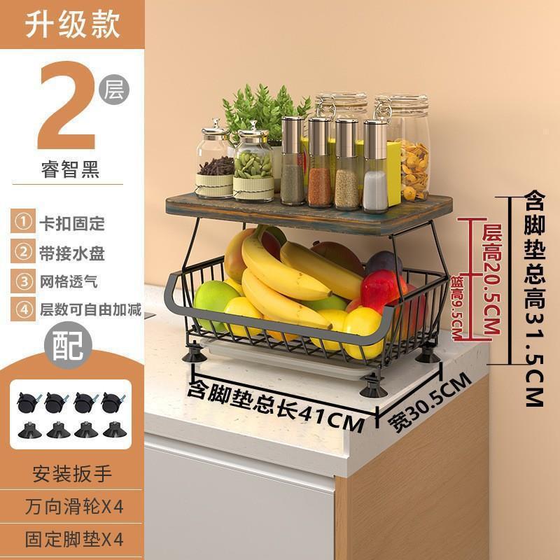 ドア付き回転収納キャビネット、スナック野菜バスケット収納ラック、キッチン床置き多層ポット収納ラック、カート|undefined