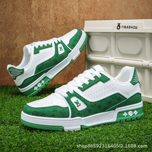 男鞋2025新款lv板鞋经典透气学生鞋防滑运动休闲鞋百搭板鞋男批发