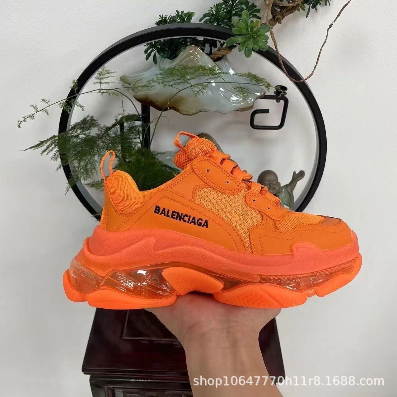 Putian Family Paris cojín de aire zapatos de papá tendencia retro zapatos de pareja hombres y mujeres zapatos deportivos casuales de suela gruesa