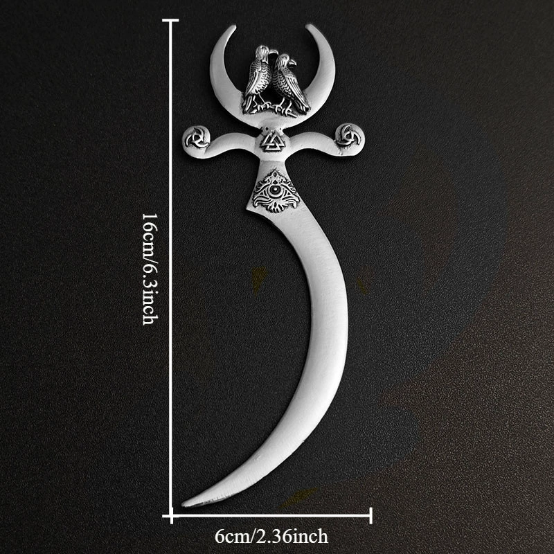 Популярная на границе ретротрансформа Odin hairpin, Crow Witch hair stick Nordic Norwegian стиль аксессуары для волос оптом