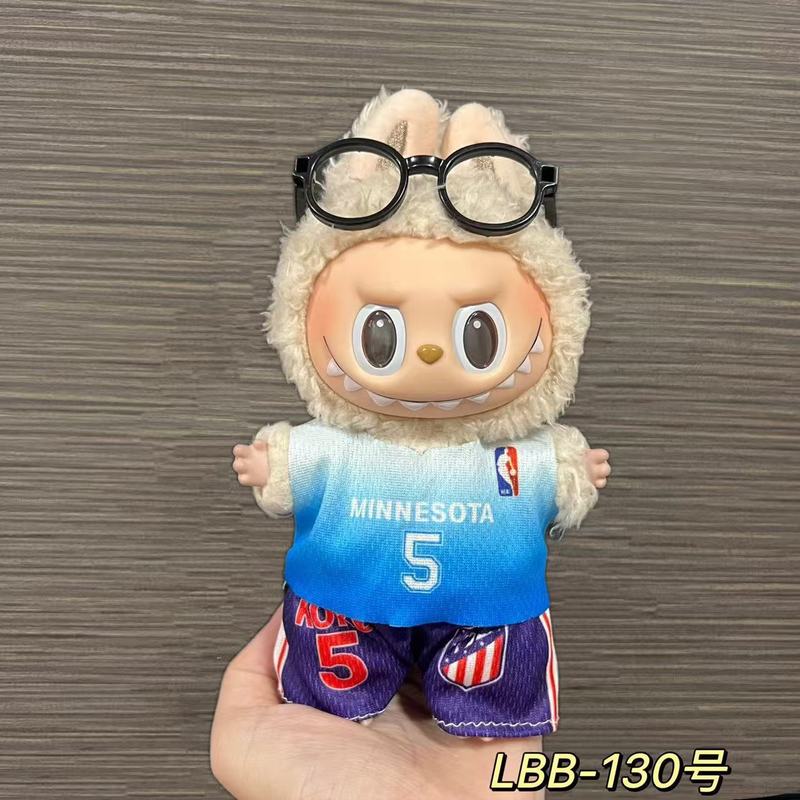123世代ラブブベビー服17cmラブブブラインドボックス人形ボールスーツ着替えスーツCロナウド着替え服なし|undefined