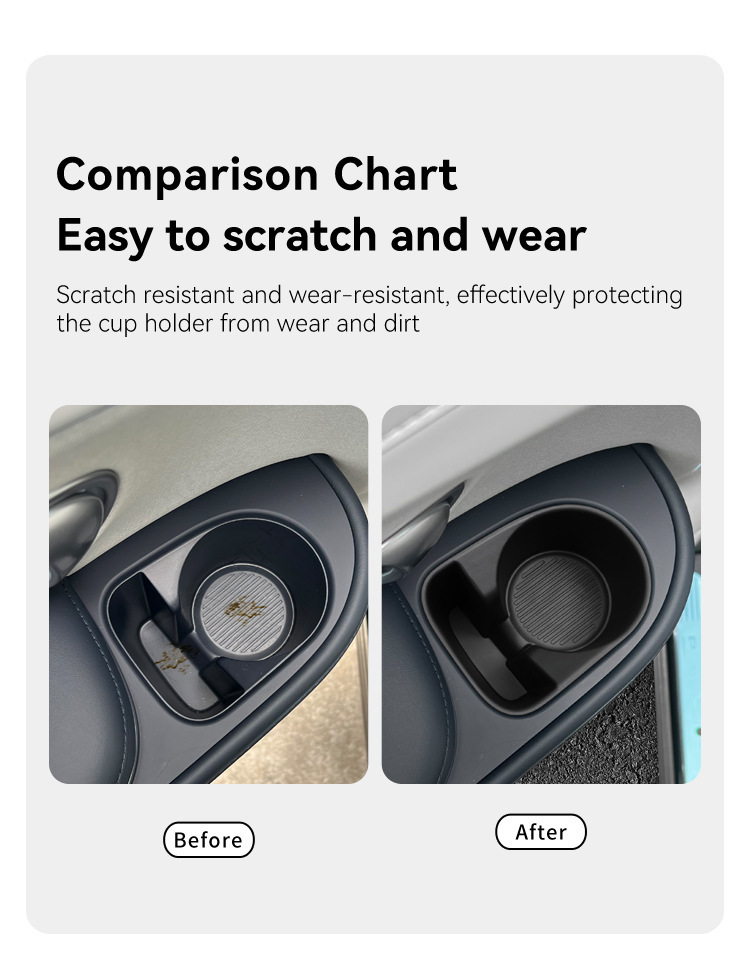 Suitable for 26 Hyundai Parisi Second-Row Door Water Cup Sets, Anti-Slip Mats, Automotive Supplies and Modification Accessories