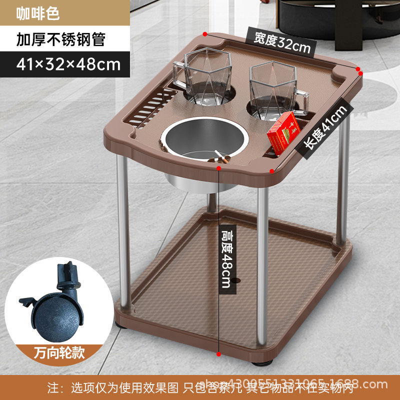 Mesa de mahjong, mesa de centro, estante de té, sala de ajedrez y cartas, mesa de café pequeña junto a la máquina de mahjong, cenicero, estante para vasos de agua, mesa de té de la casa de mahjong