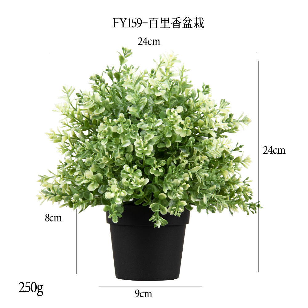 Mini Bonsái de Planta Artificial de Goma Suave para Decoración del Hogar image 39