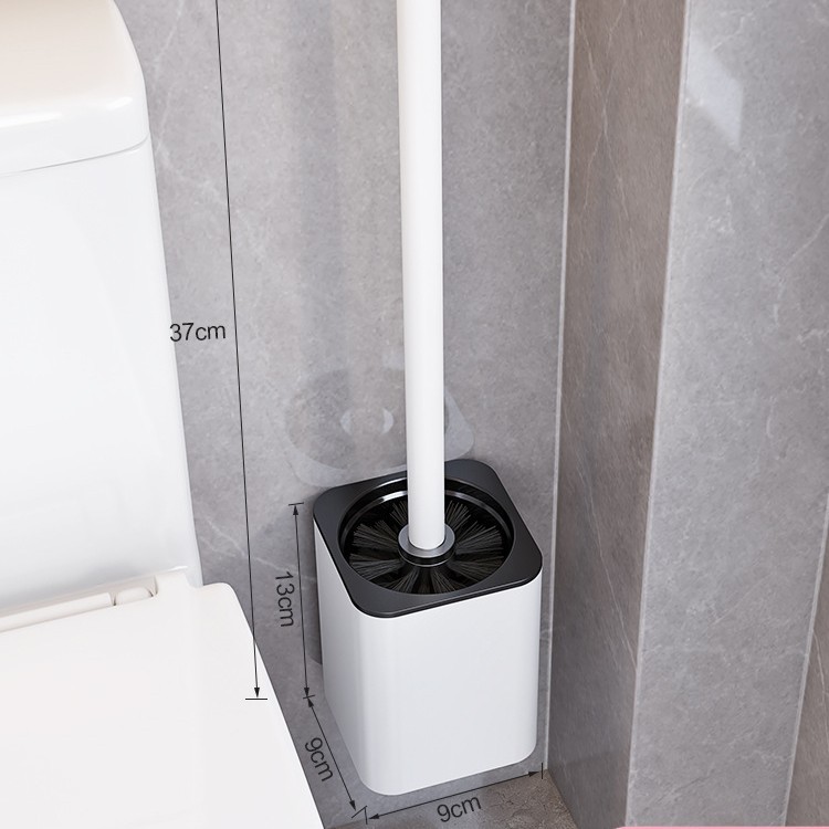 Cepillo de inodoro rack de almacenamiento sin perforaciones hogar no muerto ángulo cepillo de inodoro baño aseo artefacto de limpieza